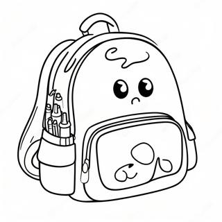 Pagina Para Colorir De Mochila Engracada Com Personagens De Desenho 96931-35978