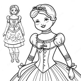 Pagina Para Colorir De Boneca De Papel Elegante 96954-35985