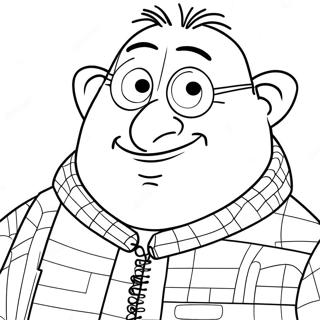 Pagina Para Colorir Do Gru Engracado 97263-36225