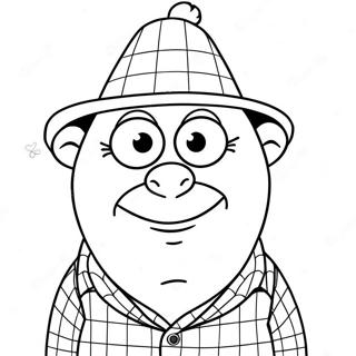 Pagina Para Colorir Do Gru Com Um Chapeu Engracado 97264-36229