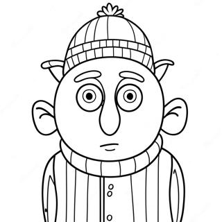 Pagina Para Colorir Do Gru Com Um Chapeu Engracado 97264-36232
