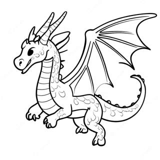 Pagina Para Colorir Do Dragao Gotico Em Voo 97288 36247