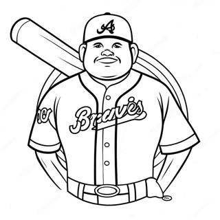 Atlanta Braves Páginas Para Colorir