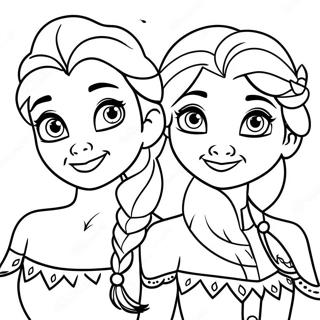 Pagina Para Colorir Das Irmas Do Frozen 97544-36441