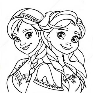 Pagina Para Colorir Das Irmas Do Frozen 97544-36442