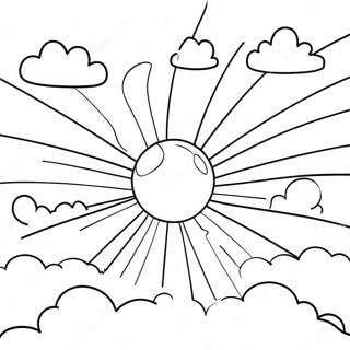 Pagina Para Colorir Ceu Azul Ensolarado 97621 36595