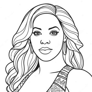 Beyonce Páginas Para Colorir