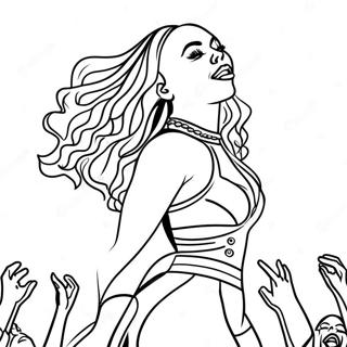 Pagina Para Colorir Beyonce Se Apresentando No Palco 97673 36636