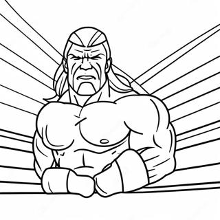 Pagina Para Colorir Do Triple H Em Acao No Ringue 97702 36666