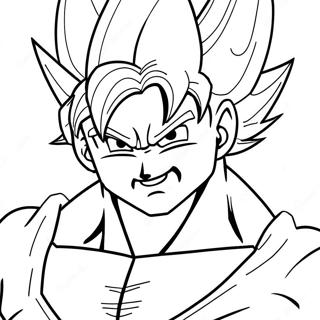 Super Saiyajin Goku Páginas Para Colorir