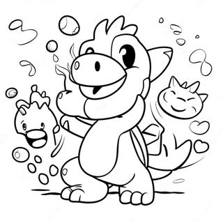 Pagina Para Colorir Do Bowser Jr Brincando Com Amigos 98089-37010