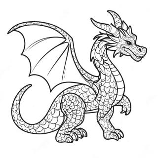 Pagina Para Colorir Dragao Elegante Com Asas Flutuantes 98216-37112