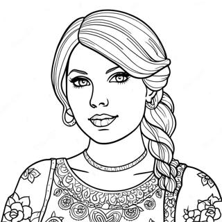 Taylor Swift Folklore Páginas Para Colorir