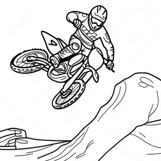 Pagina Para Colorir Salto Extremo De Moto De Supercross 98419-37257