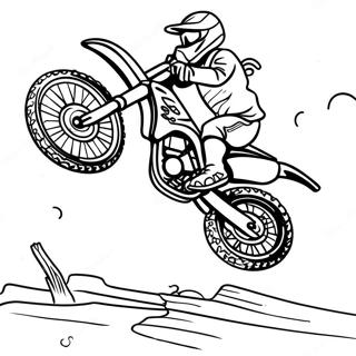 Pagina Para Colorir Salto Extremo De Moto De Supercross 98419-37258