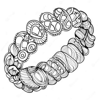 Pagina Para Colorir De Pulseira Colorida De Contas 98550-37367