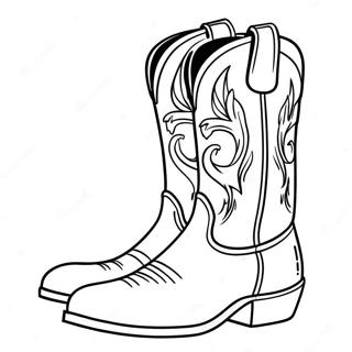 Pagina Para Colorir De Bota De Cowboy 98572-37375