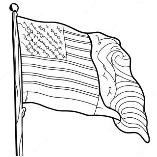 Pagina Para Colorir Da Bandeira Patriotica Americana 98625-37418