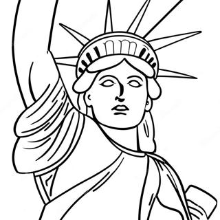 Pagina Para Colorir Da Estatua Da Liberdade Imponente 98627-37428
