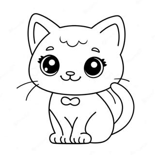 Pagina Para Colorir De Gato Chibi Fofo 98753-37518