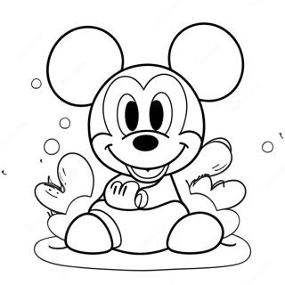 Pagina Para Colorir Do Aniversario Do Mickey Mouse 98777-37535