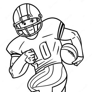 Pagina Para Colorir Jogador De Futebol De Michigan Em Acao 98957-37678