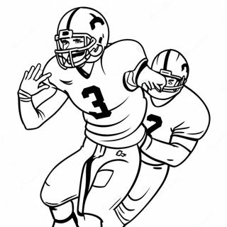 Pagina Para Colorir Jogador De Futebol De Michigan Em Acao 98957-37679