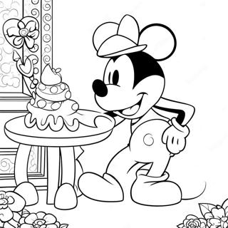 Dia Dos Namorados Do Mickey Mouse Páginas Para Colorir