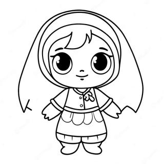 Pagina Para Colorir Do Personagem Fofo Da Mira 99420 38231