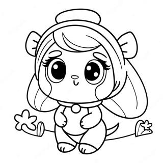 Pagina Para Colorir Do Personagem Fofo Da Mira 99420 38232