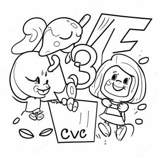 Pagina Para Colorir Da Familia De Palavras Cvc 99523-38119