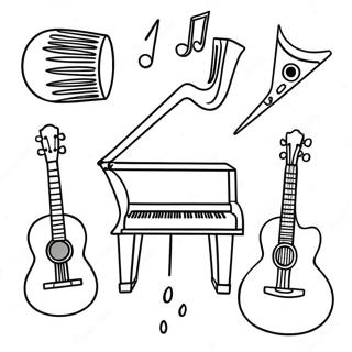 Pagina Para Colorir Dos Instrumentos Musicais Dos Wiggles 99551-38152