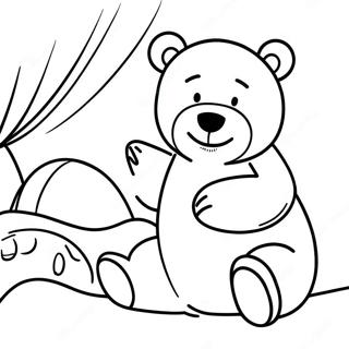 Pagina Para Colorir Do Papai Urso Sonolento 99577 38172
