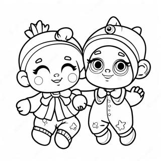 Pagina Para Colorir Dos Personagens Bebe Lol Em Roupas Divertidas 99859-38578