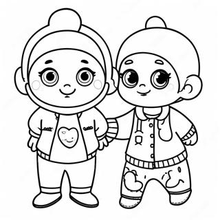 Pagina Para Colorir Dos Personagens Bebe Lol Em Roupas Divertidas 99859-38579
