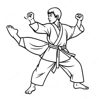Pagina Para Colorir Karate 99985-38666