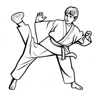 Pagina Para Colorir Karate Kid Em Acao 99986-38669